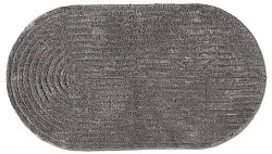 Oval bath mat - Evena (dark gray)