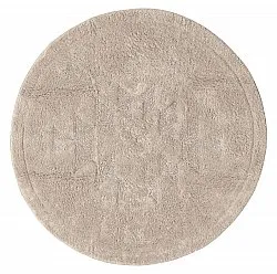 Round bath mat - Gertie (Beige)