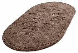 Oval bath mat - Gertie (brown)
