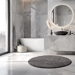 Round bath mat - Gertie (dark gray)