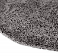 Round bath mat - Nila (dark gray)