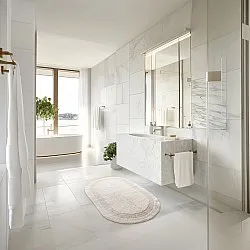 Oval bath mat - nila (offwhite)