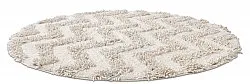 Round bath mat - Three (off -white)