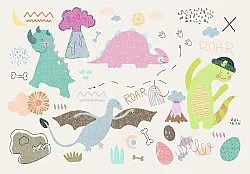 Childrens rugs - Dino (multi)