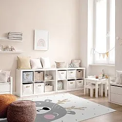 Childrens rugs - Happy Bear (white)