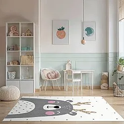 Childrens rugs - Happy Bear (white)