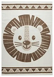 Children's Rug - Kind Lion (cream/brown)