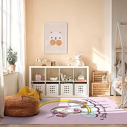 Childrens rugs - Magical Unicorn (pink)