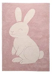 Children's Rug - Soft Bunny (pink/cream)