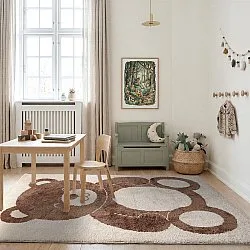 Children's Rug - Soft Teddybear (cream/brown)