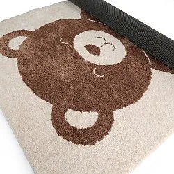 Children's Rug - Soft Teddybear (cream/brown)