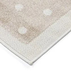 Children's Rug - Star Grid (cream/brown)