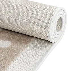 Children's Rug - Star Grid (cream/brown)