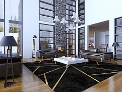 Wilton rug - Bellizzi (black)