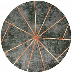 Round rug - Bellizzi (green/orange)