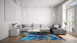 Wilton rug - Rillo (blue)
