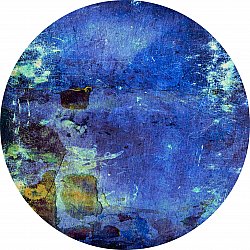 Round rug - Gallo (blå)