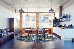 Round rug - Estella (blue)