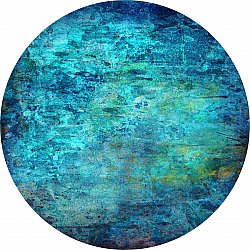 Round rug - Pardos (blå)