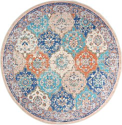 Round rug - Bohemia (pink/blue)