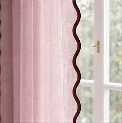Curtains 2-pack - Cotton curtain Yrsa (pink)