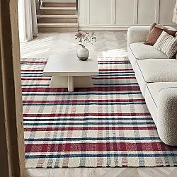 Cotton rug - Husvik (cream/multi)