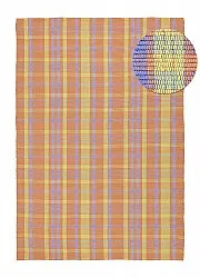 Cotton rug - Husvik (coral/multi)
