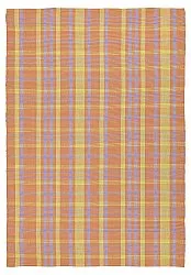 Cotton rug - Husvik (coral/multi)