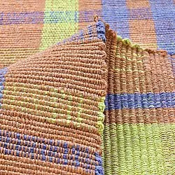 Cotton rug - Husvik (coral/multi)