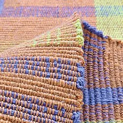 Cotton rug - Husvik (coral/multi)