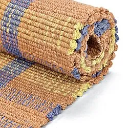 Cotton rug - Husvik (coral/multi)