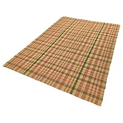 Cotton rug - Husvik (mustard/multi)