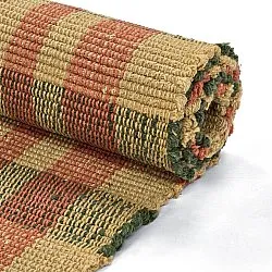 Cotton rug - Husvik (mustard/multi)