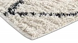 Shaggy rugs - Alcott Natural Cotton Shaggy (black/white)