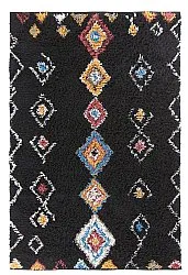 Shaggy rugs - Marden Natural Cotton Shaggy (black/multi)