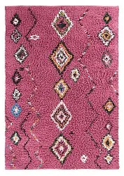 Shaggy rugs - Nyle Natural Cotton Shaggy (pink/multi)