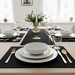 Table runner - Niva (black)