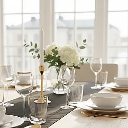 Table runner - Niva (black)