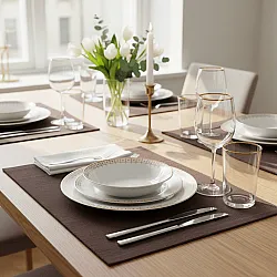 Placemat - 2 pack Niva (dark brown)