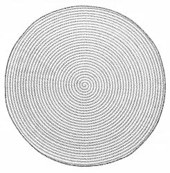 Round rug - Ferragudo (grey)