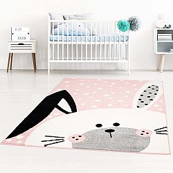 Childrens rugs - Bubble Bunny (pink)