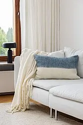 Cushion cover in wool mix - Carrie (blue)