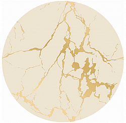 Round rug - Cesina (beige/gold)