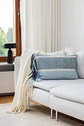 Cushion cover in wool mix - Charlotte (blue)