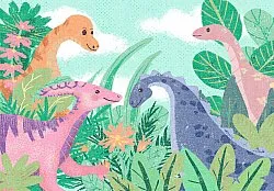 Childrens rugs - Dino Friends (multi)