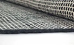 Round rug - Coastal (black/white)