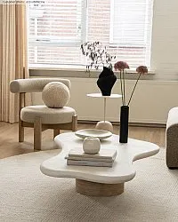 Round rug - Coastal (cream)