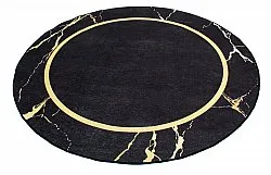 Round rug - Cerasia (black/gold)