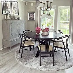 Round rugs - Cosy (silver)