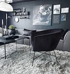 Shaggy rugs - Janjira (silver)